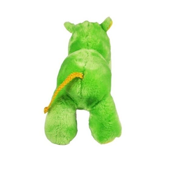 Dole Bananimal Rhinoceros Green Yellow Plush Toy Stuffed Korea 1983 Vintage - Picture 4 of 12